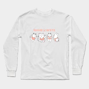 Yoga cat naMEOWste Long Sleeve T-Shirt